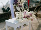 Purple forals style wedding at Swan Keramas Gianyar