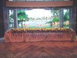 Bridal flower centerpiece sofitel nusa dua 