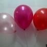 Metalic pink-magenta-red helium balloon 